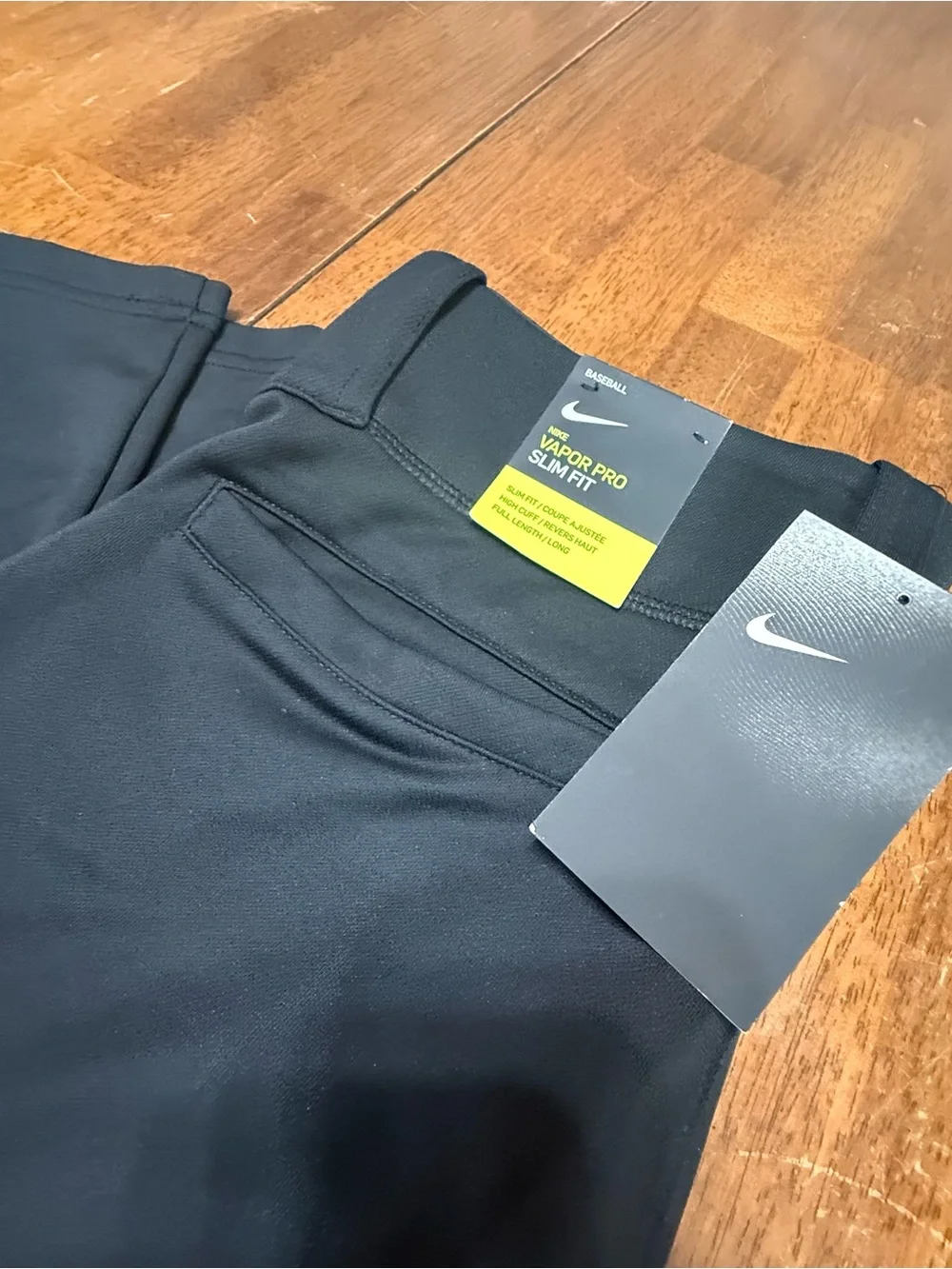 Nike Vapor Pro Baseball Pants Men’s Small Black Slim Fit NWT Full Length